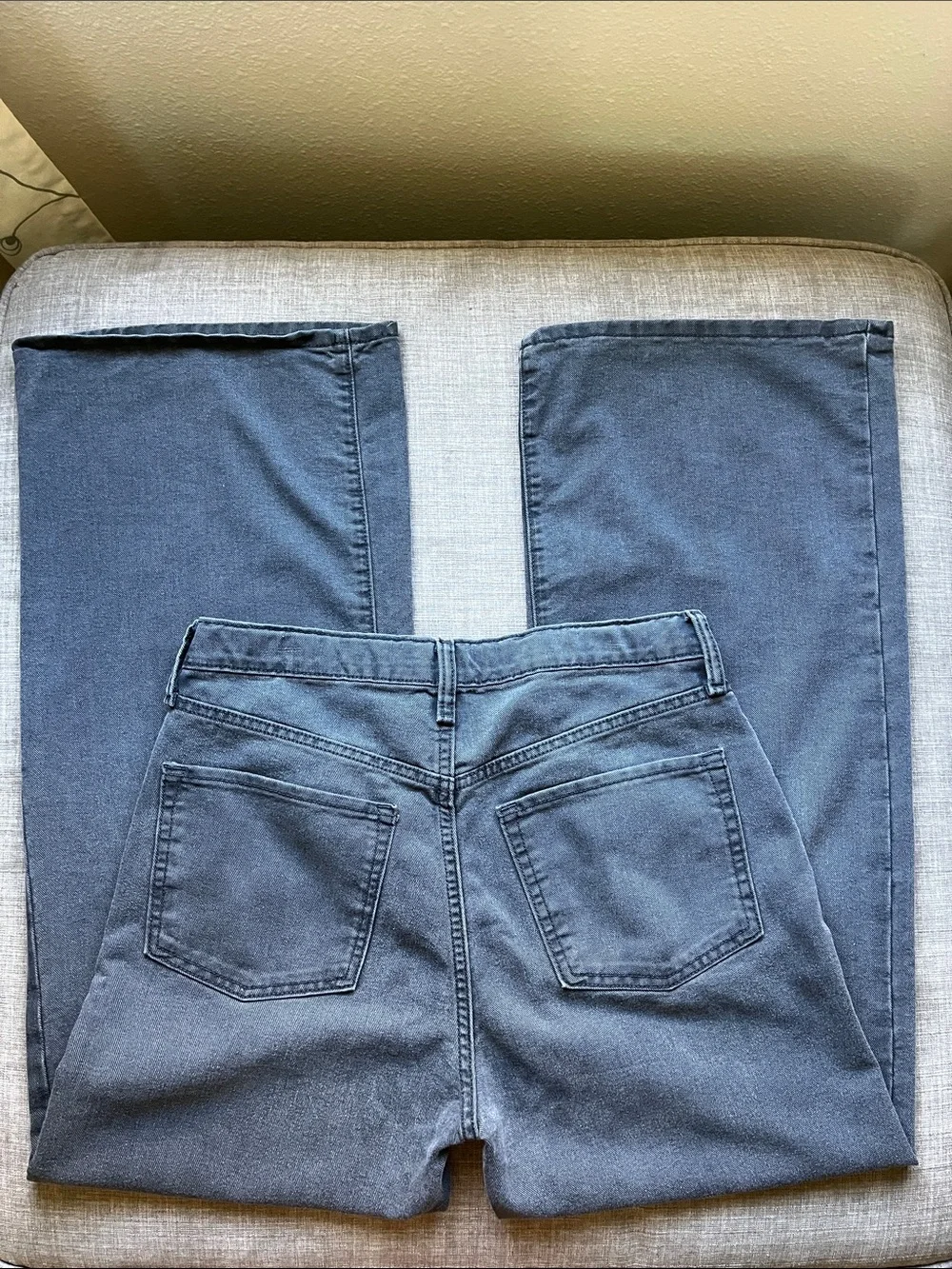 Old Navy Baggy Wide Leg Black/Gray Jeans Youth 18